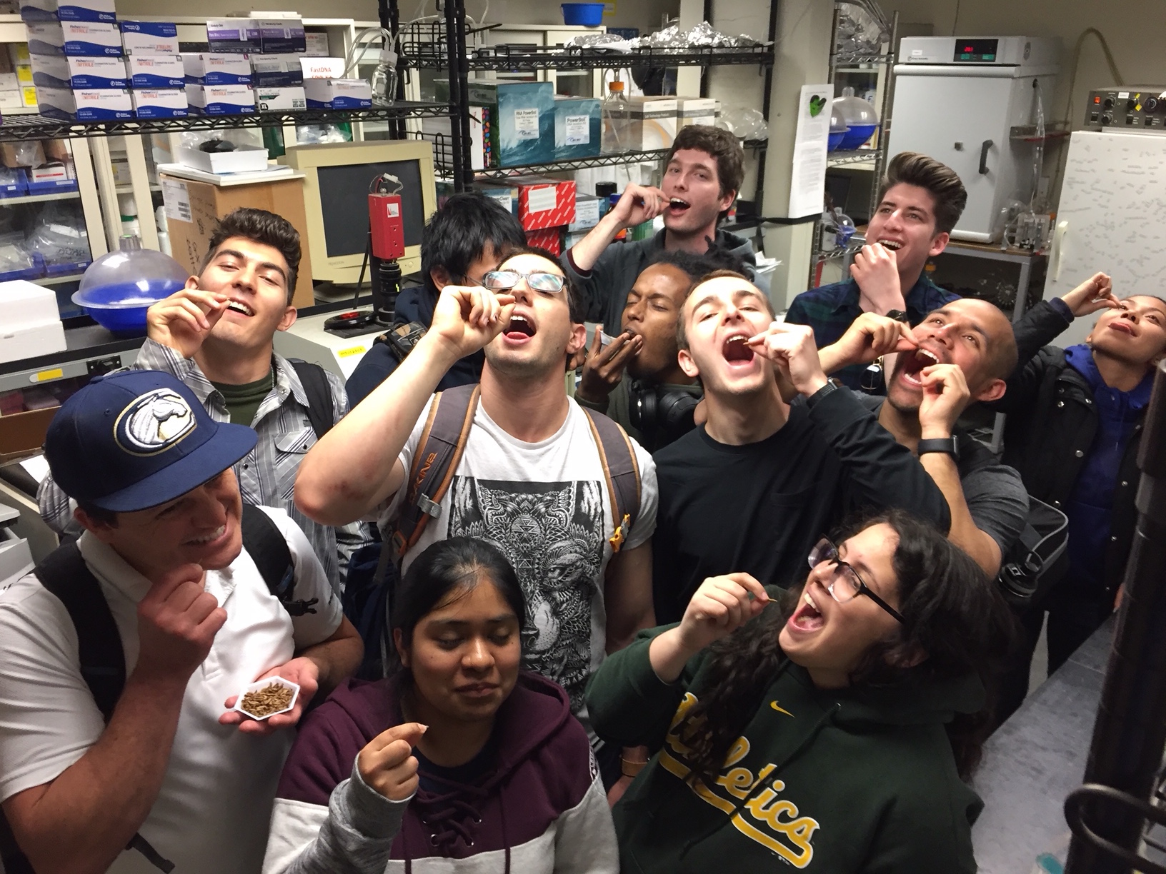 Image of students in lab