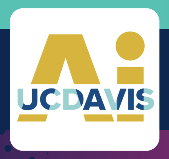 Logo with the words "AI UC DAVIS"