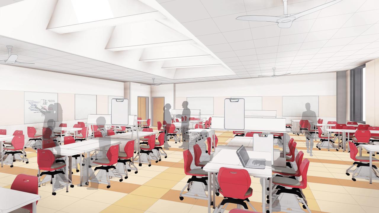 TLC classroom rendering
