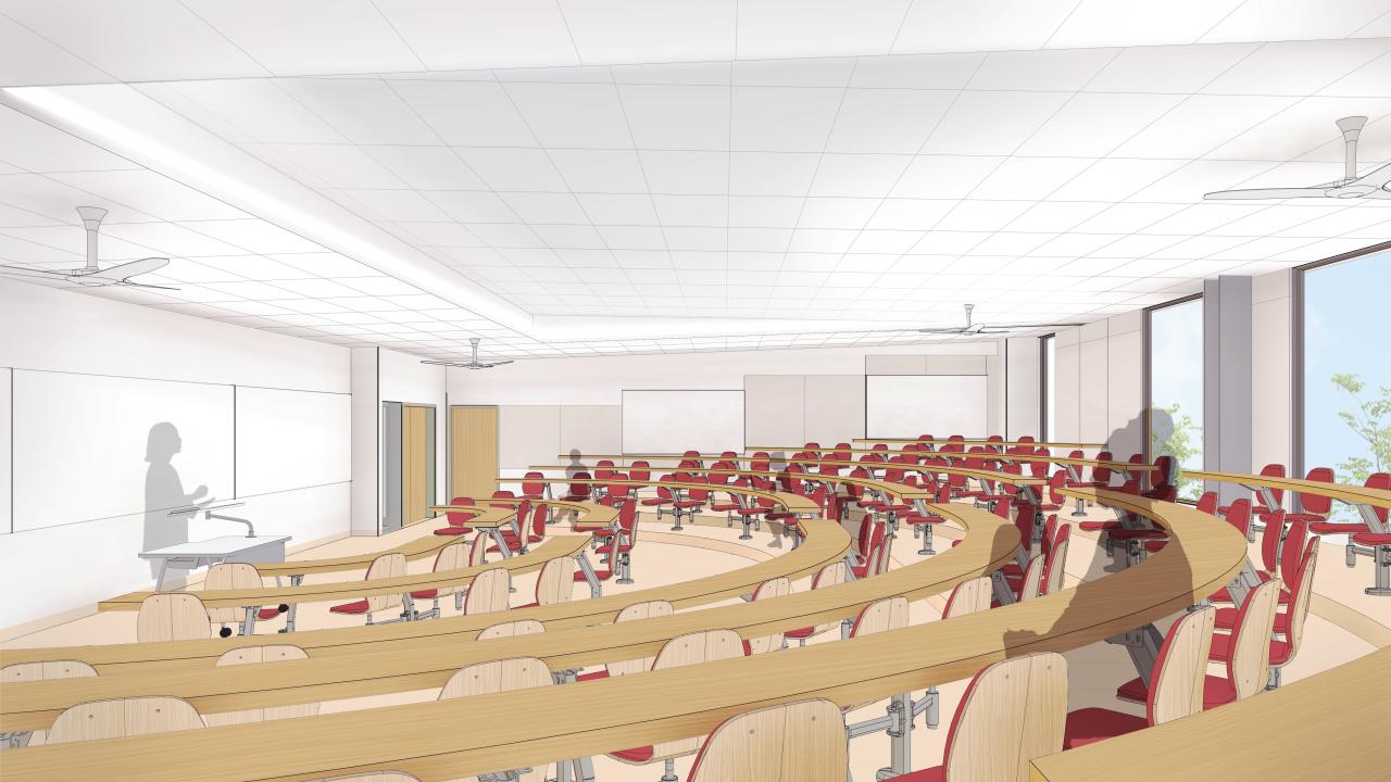 TLC lecture hall rendering