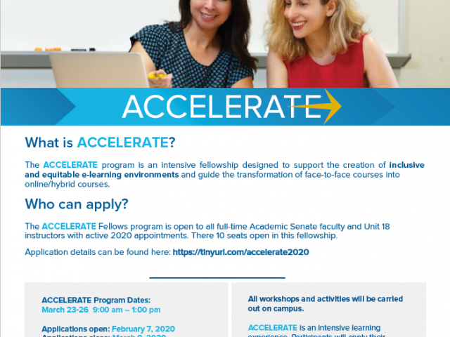 Image: ACCELERATE Fellows Flyer