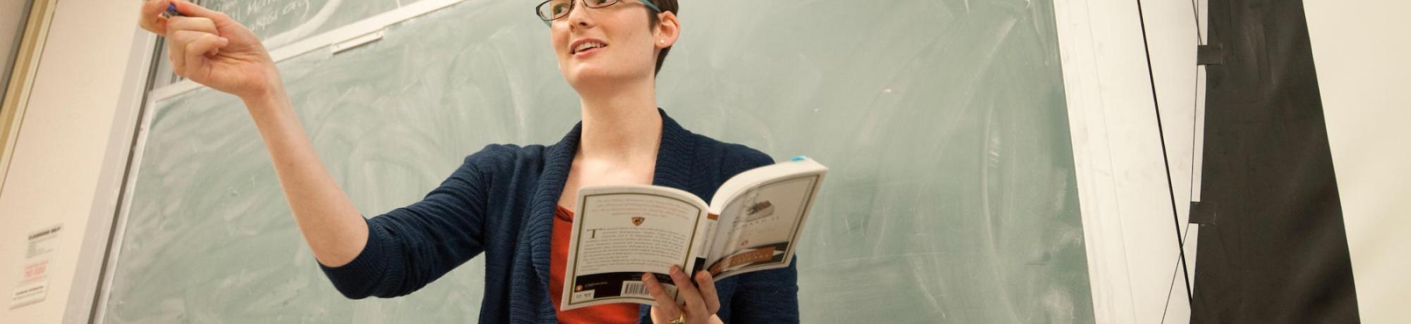 Teacher articulating goals