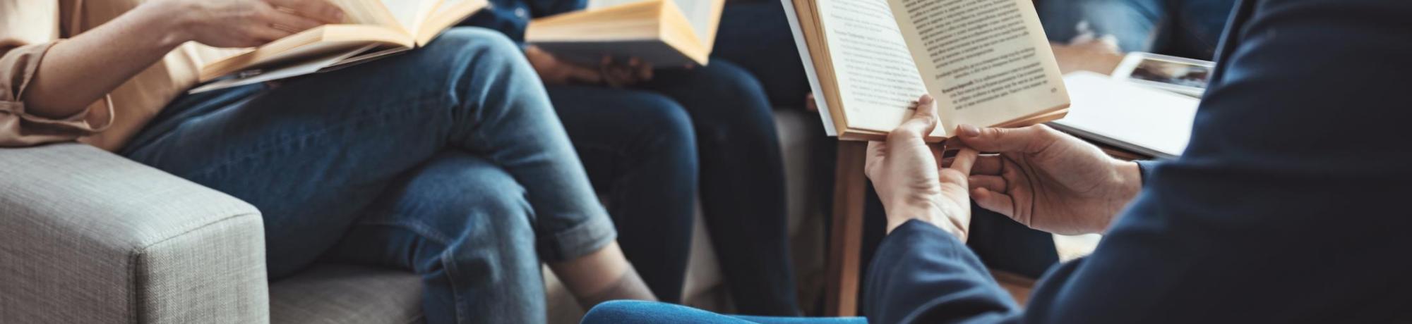 Image: group of people reading